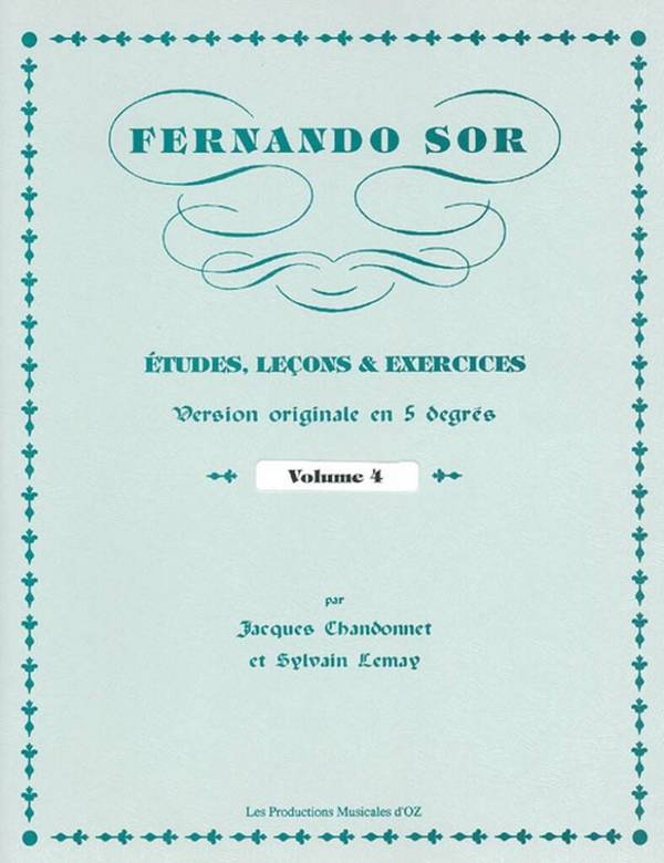 Études, lecons et exercices vol.4