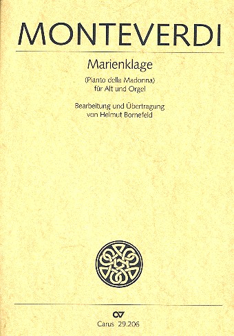 Marienklage für Alt und Orgel