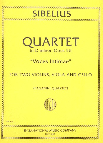 Quartet d minor op.56 Voces Intimae for string