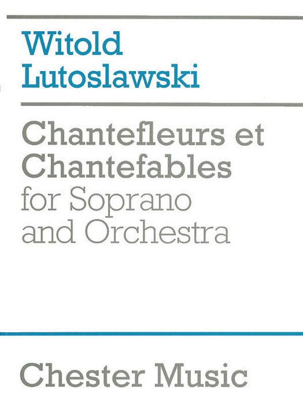 Chantefleurs et Chantefables for