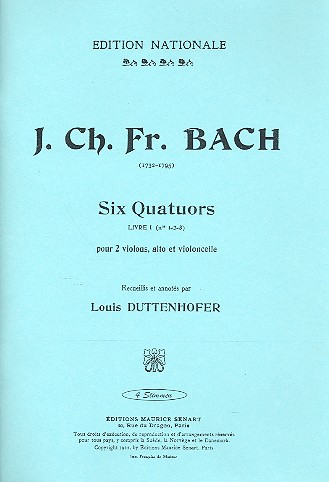 6 Quatuors vol.1 (nos.1-3)