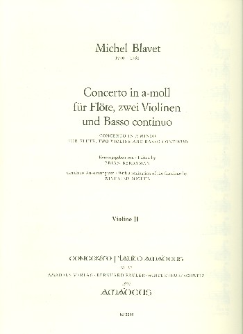 Concerto a-Moll für Flöte,