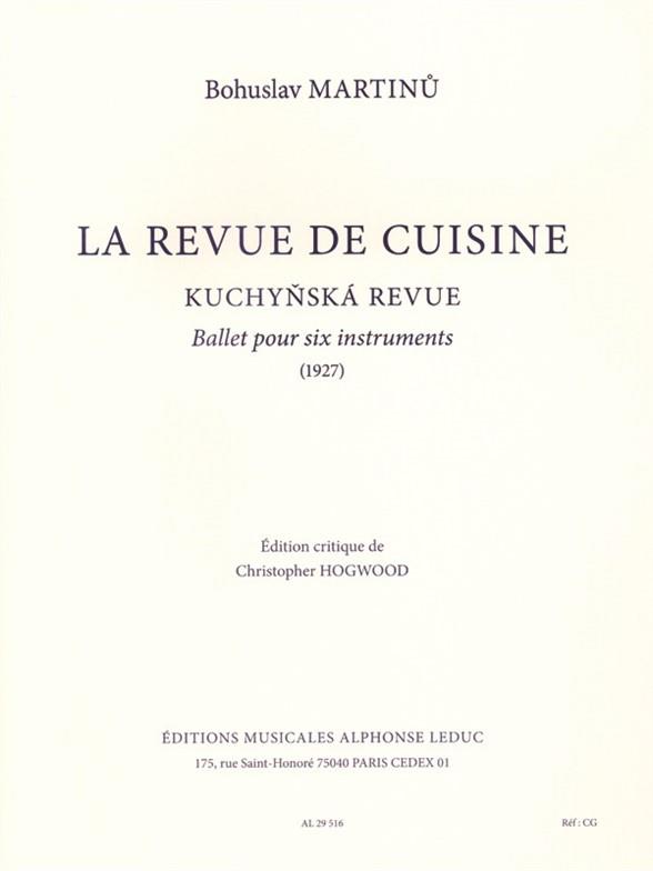 La Revue de Cuisine ballet pour