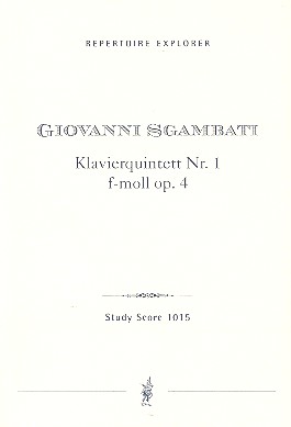 Quintett f-Moll Nr.1 op.4 für Klavier,