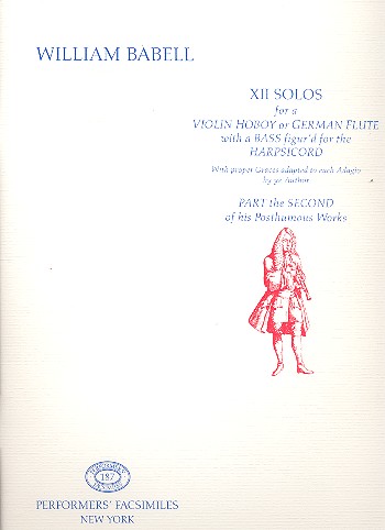 12 Solos for Violin (Hautboy, German Flute)