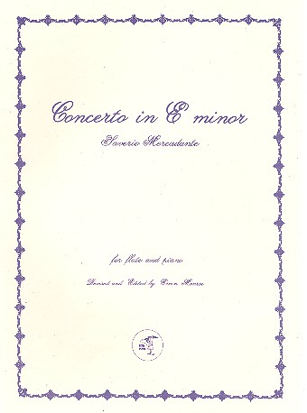 Concerto e minor for flute and piano