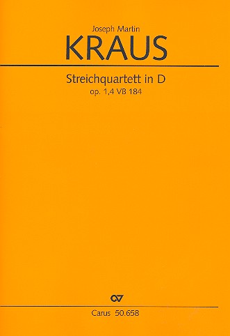 Streichquartett D-Dur op.1,4 VB184