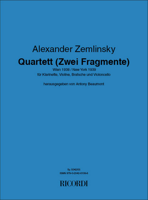 Quartett 2 Fragmente für Klarinette, Violine,