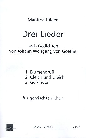 3 Lieder nach Gedichten von Goethe
