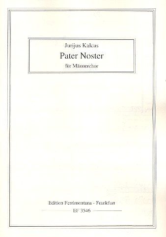 Pater noster für Männerchor