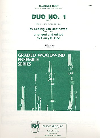 Duo Nr.1 WoO27 für 2 Klarinetten