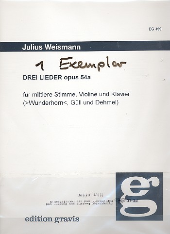 3 Lieder op.54a für mittlere
