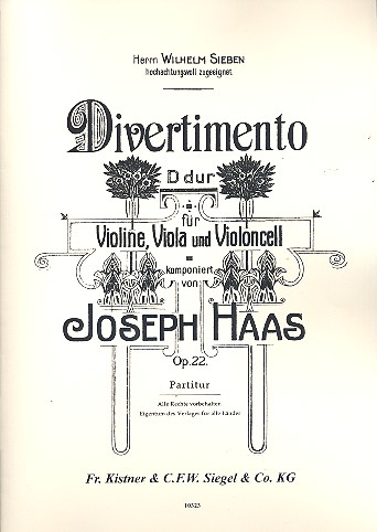 Divertimento D-Dur op.22