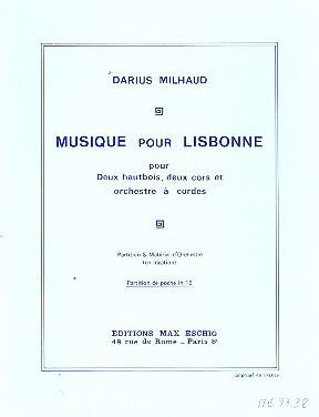 Musique pour Lisbonne pour 2 hautbois,