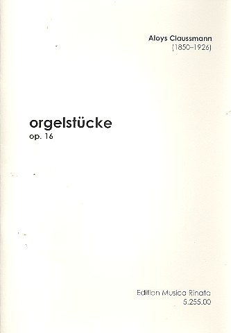 3 Orgelstücke op.16