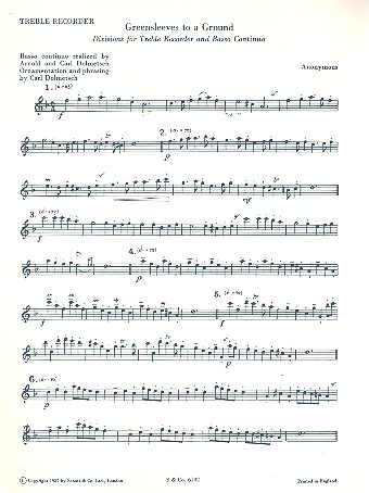 Greensleeves to a Ground