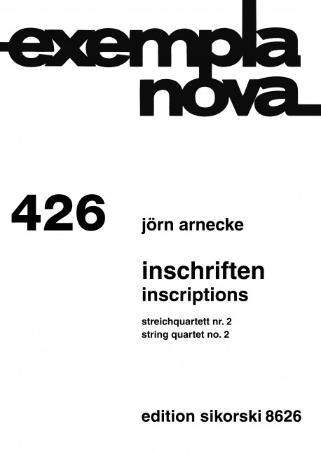 Inschriften (Streichquartett Nr.2)