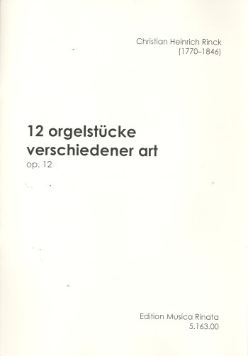 12 Orgelstücke verschiedener Art op.12