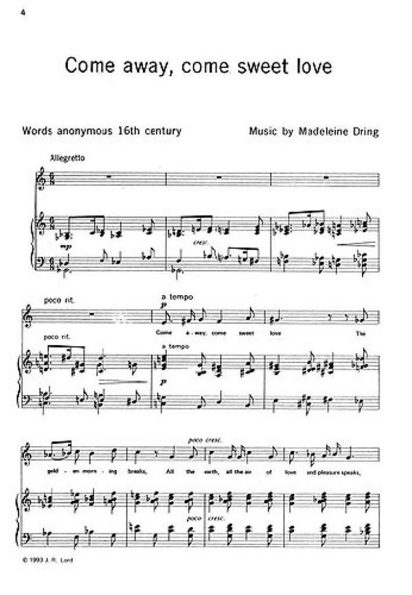 7 Songs for medium voice and piano