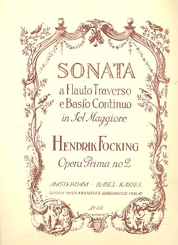 Sonate G-Dur op.1,2 für Flöte und Bc
