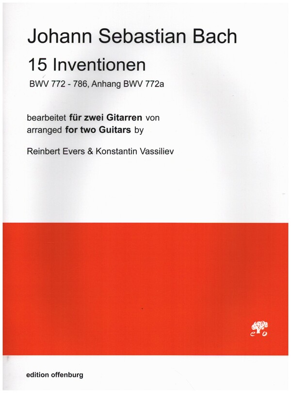 15 Inventionen BWV772 - 786, Anhang BWV772a