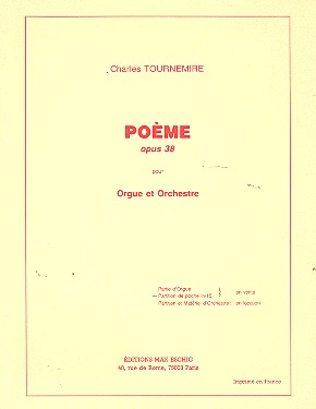 Poème op.38 pour orgue et orchestre