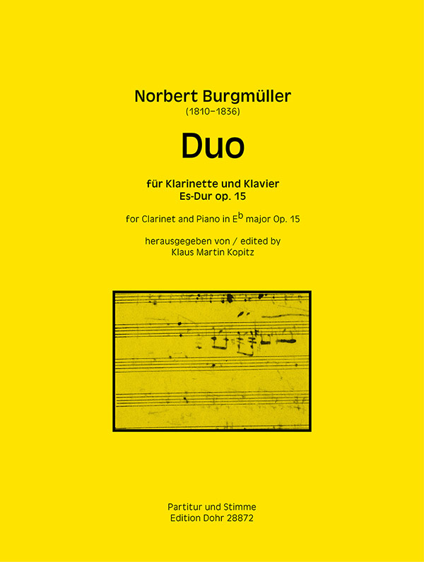 Duo Es-Dur op.15 für Klarinette