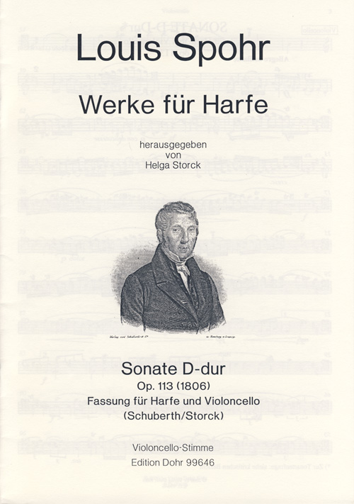Sonate D-Dur op.113 für Harfe für Harfe