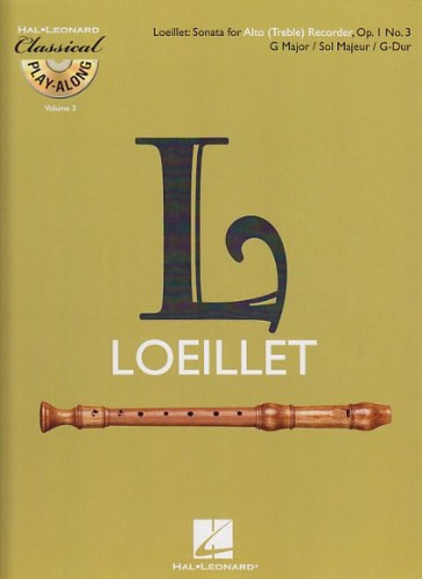Sonate op.1,3 für Altblockflöte und Bc