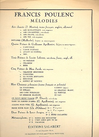 Ce doux petit visage pour chant (voix élevée)