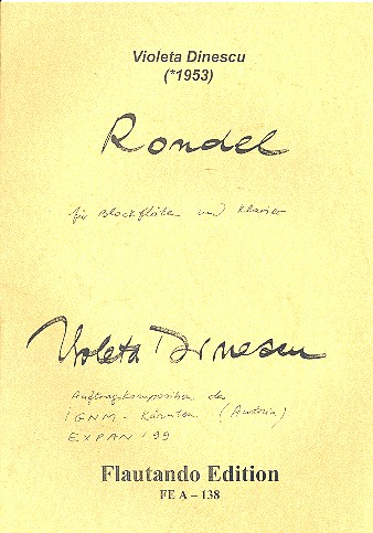 Rondel für 2 Blockflöten und Klavier