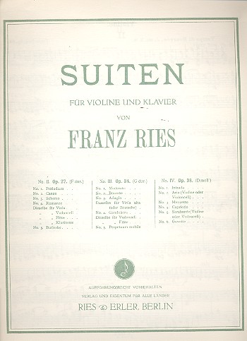 Bourrée aus Suite Nr.3 op.34
