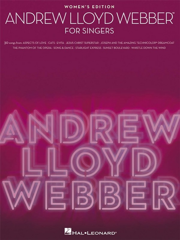 Andrew Lloyd Webber - for Singers - Women's Edition