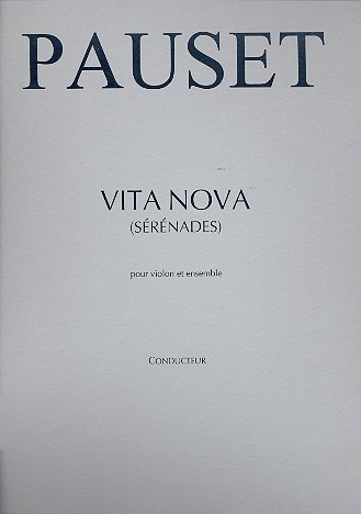 Vita Nova pour violon et ensemble