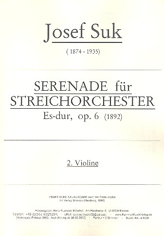 Serenade Es-Dur op.6 für Streichorchester