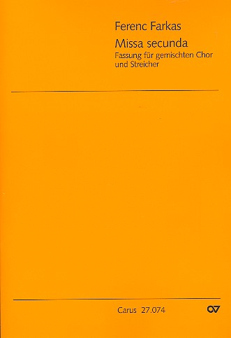 Missa secunda für gem Chor und
