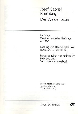 Der Weidenbaum op.106,2