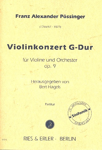 Konzert G-Dur op.9 für Violine und Orchester