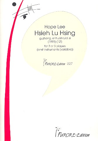 Hsieh Lu Hsing for guzheng, erhu and dizi (sho)