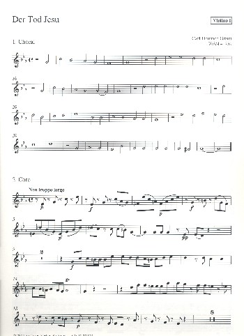 Der Tod Jesu für Soli, gem Chor