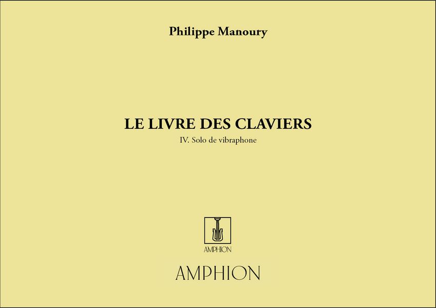Le livre de claviers pour percussion