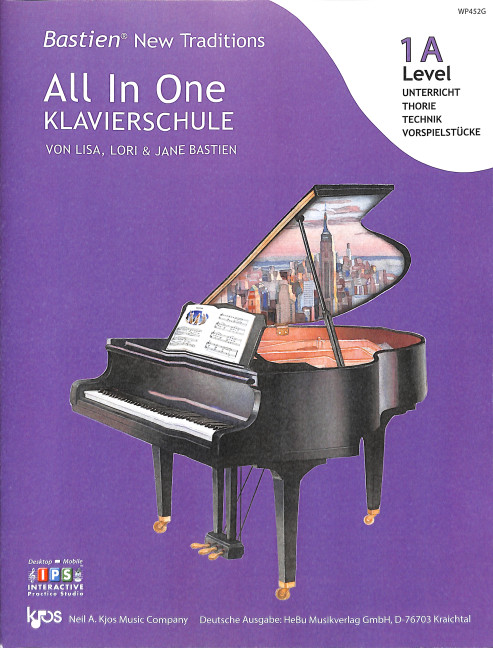 Bastien New Traditions: All In One Klavierschule - Level 1A