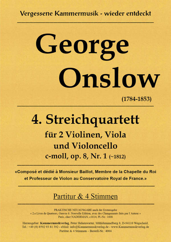 Quartett c-Moll op.8,1