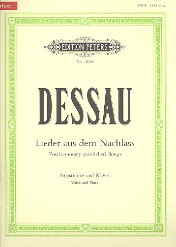 Lieder aus dem Nachlass