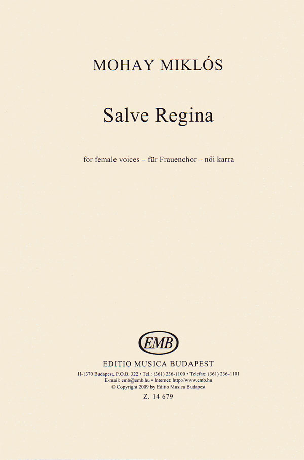 Salve regina für Frauenchor a cappella