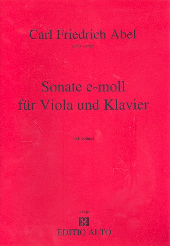 Sonate e-Moll für Viola und Klavier