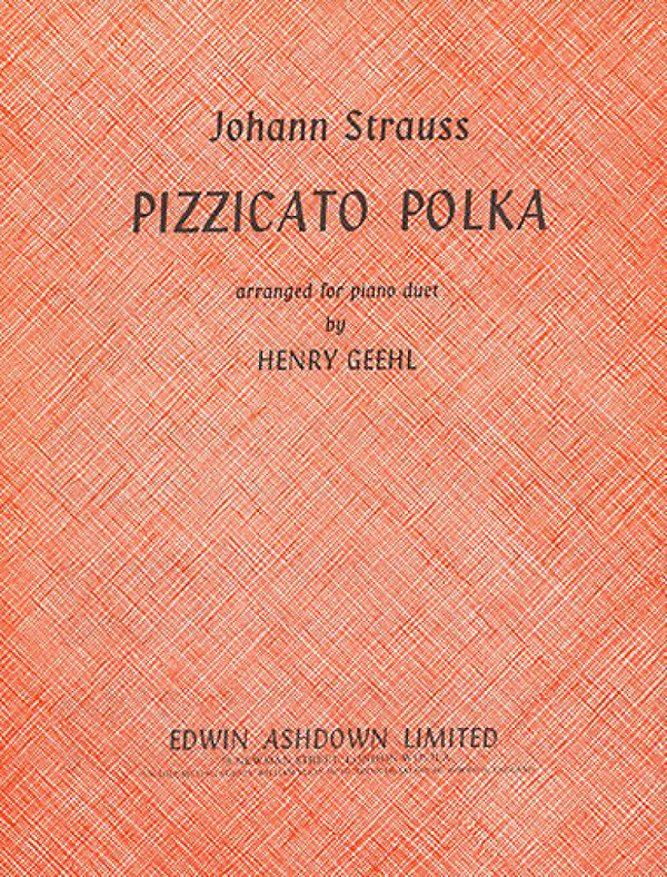 Pizzicato Polka op.449 for piano 4 hands