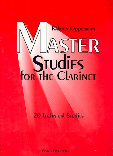Master Studies for clarinet