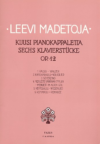6 Klavierstücke op.12