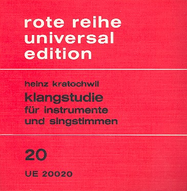 Klangstudie op.63 für 3 Singstimmen und